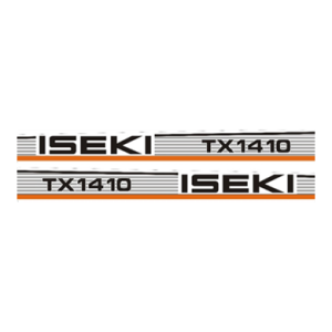 Stickers Iseki TX1410 | TX Series