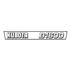 Autocollant | Set d'autocollants Kubota B1600 | Série B