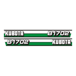 Autocollant | Jeu d'autocollants Kubota B1702 | Série B