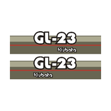 Autocollant | Jeu d'autocollants Kubota GL23 | GL | Série Grandel