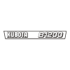 Sticker | Stickerset Kubota B1200 | B Series