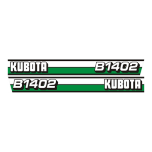 Autocollant | Jeu d'autocollants Kubota B1402 | Type 1