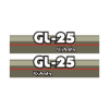 Sticker | Stickerset Kubota GL25 | GL | Grandel Series