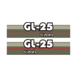 Aufkleber | Aufkleberset Kubota GL25 | GL | Grandel Serie