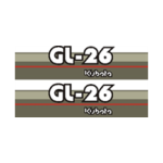 Aufkleber | Aufkleberset Kubota GL26 | GL | Grandel Serie
