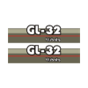 Sticker | Stickerset Kubota GL32 | GL | Grandel Series