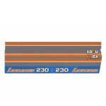 Adesivo | Set di adesivi Iseki Landleader TA230 | anteriore + posteriore