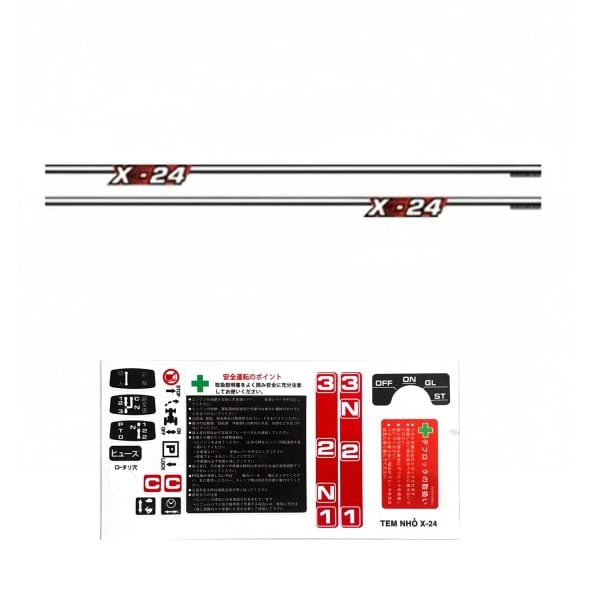 Naklejka | Zestaw naklejek Kubota Saturn X24 | Seria X