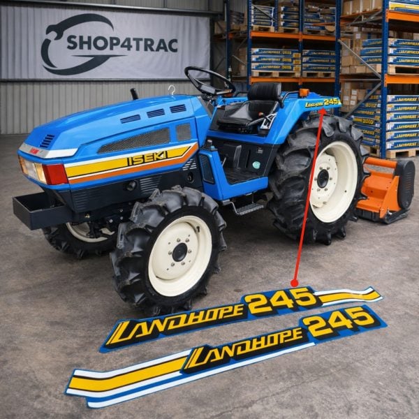 Stickers Iseki TU245 | achterzijde model 1