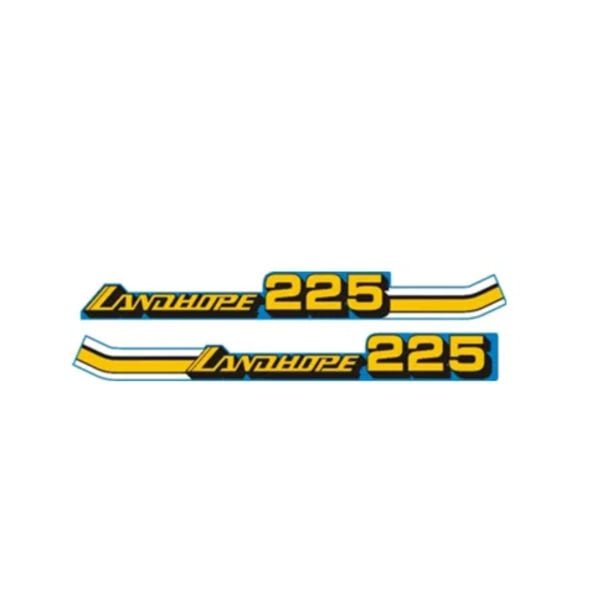 Stickerset Iseki Landhope TU225 | TU Series - Achterzijde Set &amp; Originele Look – OEM: TU225-DECAL-SET, 8665-901-231-00