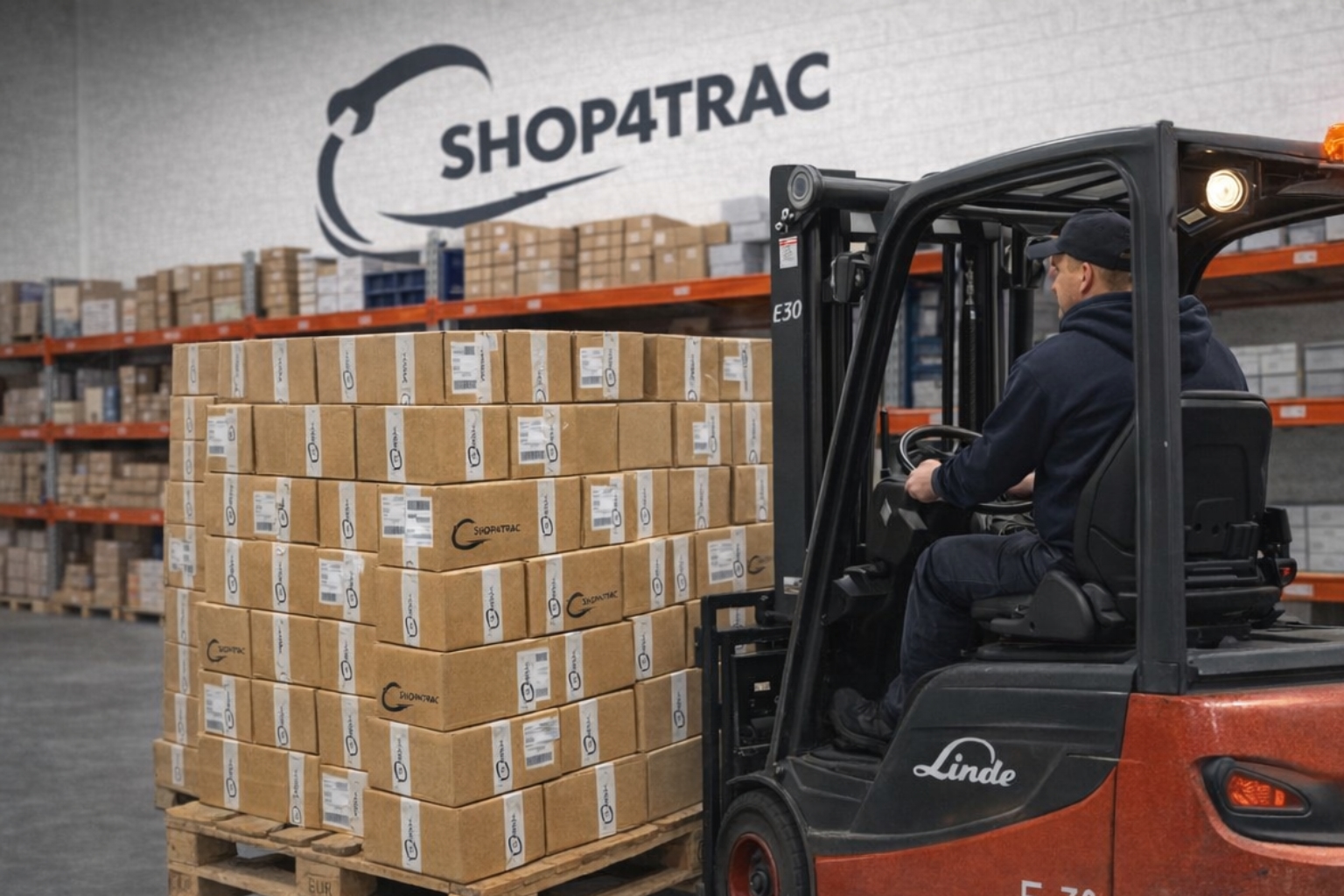 Linde Heftruck in Shop4trac Magazijn