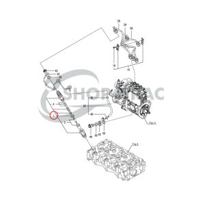 Einspritzdüse komplett Yanmar 3TNV76 | 3D76E Landini | Komatsu | Hitachi | Mustang