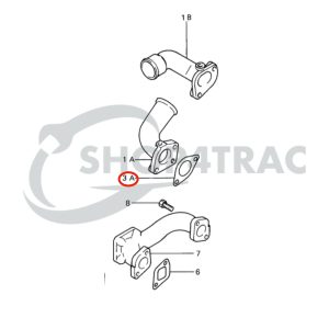 Ansaugkrümmerdichtung Mitsubishi | K2B | K2C | KE55 | Iseki