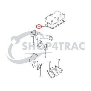 Valve cover gasket Mitsubishi | K2B | K2C | KE55 | Iseki