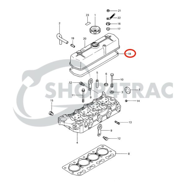 Ventildeckeldichtung Mitsubishi K4A | K4B | K4C | K4D | K4E | K4F | Hitachi | Deutz | Same | Vetus