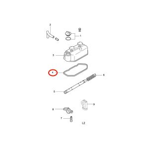 Guarnizione coperchio valvole Mitsubishi L2A | L2C | L2E | Casalini | Solé | Vetus