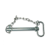 Axe d’attelage 19x162 mm avec chaîne + goupille clips | Cat. 1 | Kubota | Iseki | Yanmar | Hinomoto | Massey Ferguson