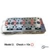 Cylinder Head Kubota V2003 | V2203 | V2403 | Bobcat | Giant | Model 2 complete + head gasket + glow plug