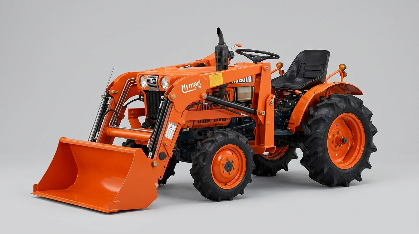 Kubota B7001 compacttractor zijaanzicht