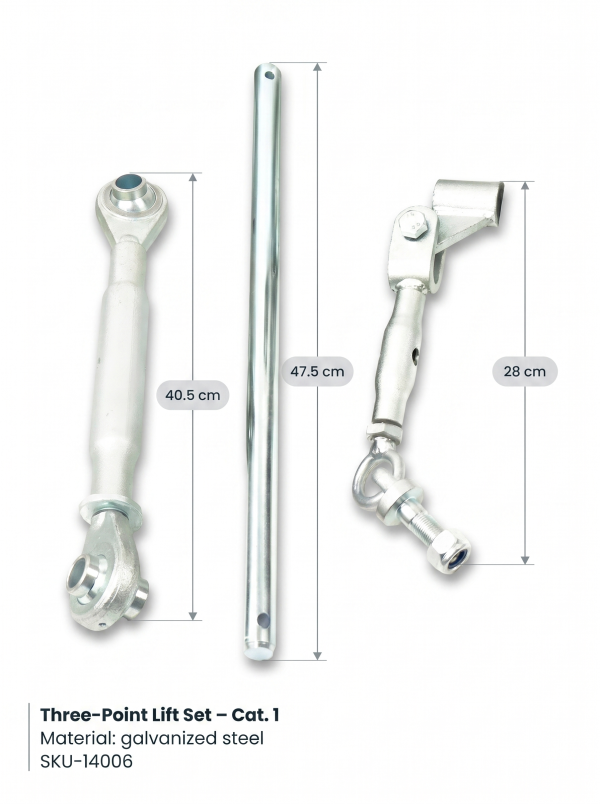 Kit bras de relevage complet | Kit de levage | Kit de levage 3 points 16×600 Iseki | TX1000-TX155 | TU1400 – TU1601