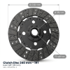 Kit de embrague cerámico Kubota L2900 – L4400 | Massey Ferguson 1529 – 1643 – 240 mm 19T heavy-duty