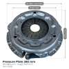 Kit d’embrayage New Holland TC45 | T2320 | T2330 | Case-IH Farmall 45 – 50 – 260 mm 16T