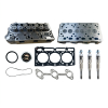 Cylinder Head Kubota D1005 | JCB | Schäffer | complete + head gasket + glow plug – OEM: 16027-03043, 1602703043, 16231-03310