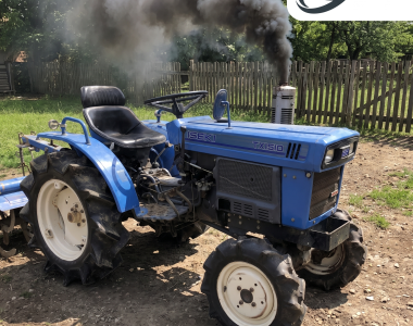 Iseki TX1510 broken down. Smoke black