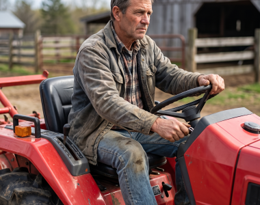 Dashboard en bediening van een Mitsubishi MT-serie tractor