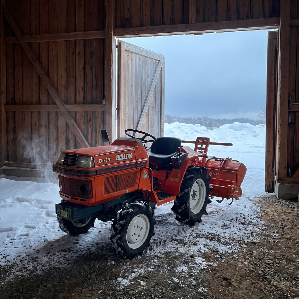 Kubota B1-14 bis B1-17: winterfest machen und einlagern