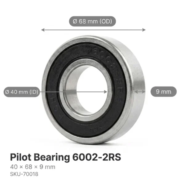 Kit frizione Kubota L2900 – L4400 | Massey Ferguson 1529 – 1643 | Agco ST34A – 240mm 19T | cuscinetto pilota 40 × 68 × 9 mm