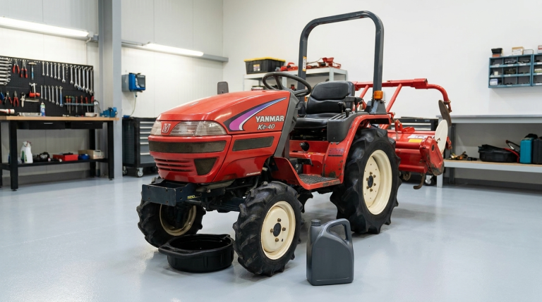 Yanmar Ke-serie: welke motorolie en vloeistoffen (en hoeveel)?