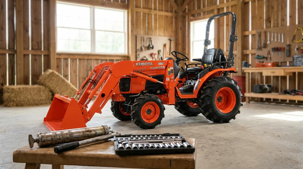 Kubota B1830-B3030 : programme d&rsquo;entretien + valeurs de réglage