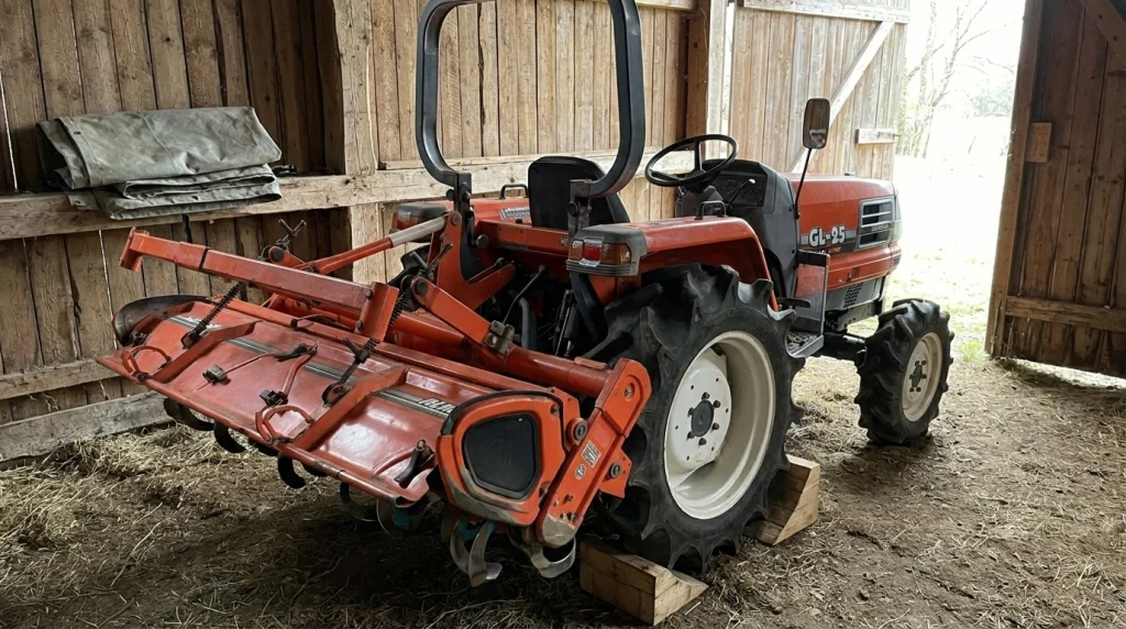 Preparar y almacenar el Kubota GL21 para el invierno