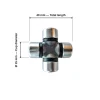 Kreuzgelenk 15×40 mm | leichte Gelenkwelle / Lenkwelle | Kleintraktor