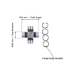 Universal joint 25×63.8mm (GUM-81) | drive shaft | Mitsubishi | Japanese compact tractors