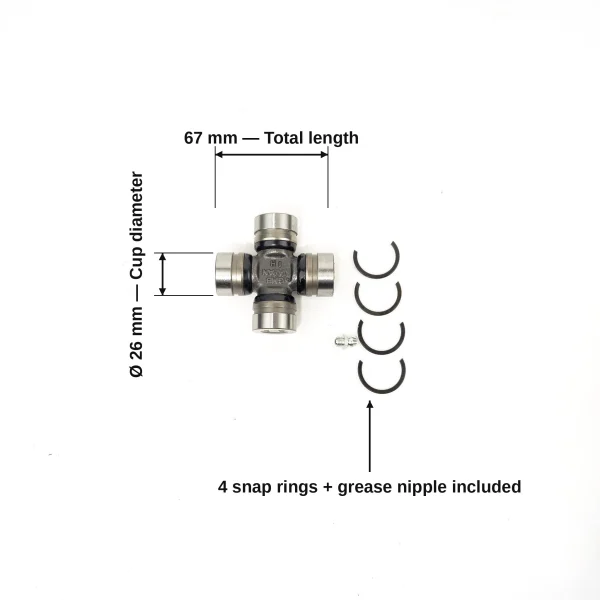 Universal joint 26x67mm | Yanmar | Hinomoto