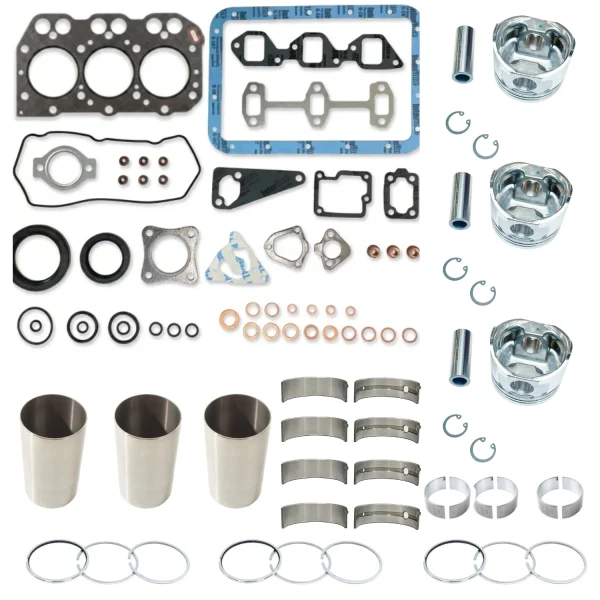 119265-22601, 11926522601, 129265-22601, 12926522601 – zuiger STD 119265-22500, 11926522500, 719600-22502 – zuigerveren STD 719260-23600, 71926023600 – drijfstanglager (bearing, crank pin) STD 719260-02800, 71926002800 – hoofdlager (bearing, main) STD 119651-01340, 11965101340 – koppakking (grafiet) 719265-92690, 71926592690 – complete pakkingset, referentie 129901-22091, 12990122091 – revisie referentie
