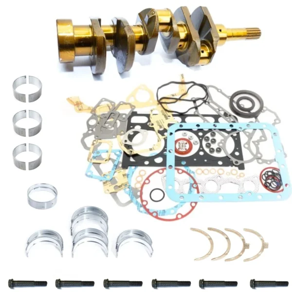 1A033-23020, 1A03323020 — krukas 60 mm 1A033-23012, 1A033-23013, 1A033-23015, 1A033-23017 — krukas, overige uitvoeringen 1A091-23480, 1A091-23482 — hoofdlager 1A091-23470, 1A09123470 — hoofdlagerbus 17311-22310, 17311-22312 — drijfstanglager 1A091-23530, 1A091-23532 — axiaal-lagerset 1G720-03310, 1G720-03311 — complete pakkingset 1G750-03602, 1G750-03312, 1G750-03632 — koppakking M-DI