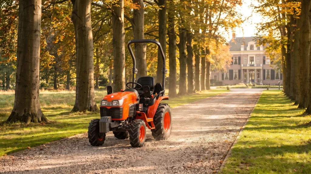 Compact tractor for a country estate of 3 to 20 hectares: avenues, woodland, lawn and transport