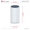 Cylinder liner Kubota D750 | Z500 – B5200 | B7100 | B7001 | B1200 | B5100 | Bobcat 443 | 453 (semi-finish)