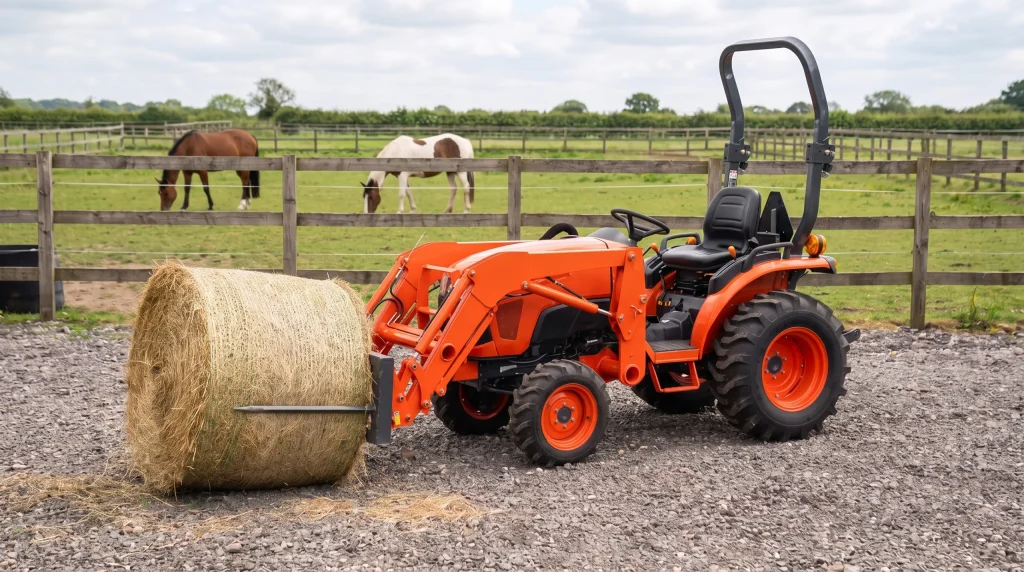 Compact tractor for a horse farm: which tractor, front loader and implements do you need?