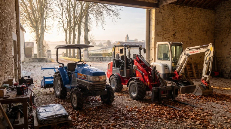 Minitractor, shovel of minikraan winterklaar maken: de complete checklist voor kleine dieselmotoren