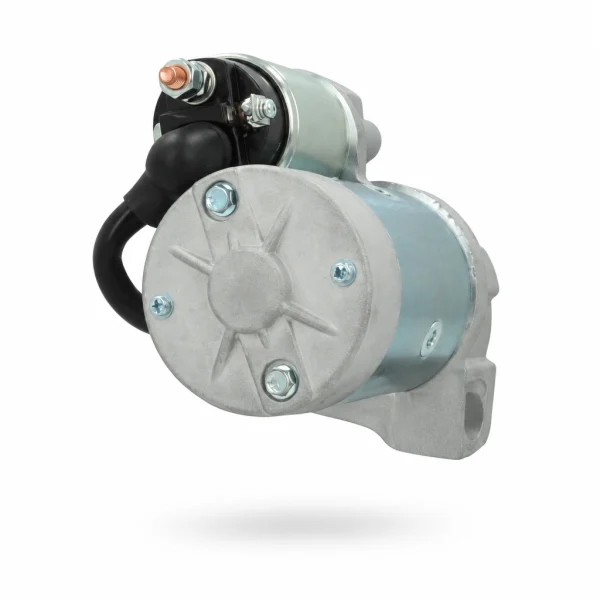 Startmotor Yanmar 12V 2.3 kW, 129900-77010 / Hitachi S13-204, achteraanzicht met einddeksel