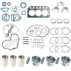 31A17-08400, 31A1708400 – zuiger STD MM437295, MM433921 – zuigerveren STD MM400690, MM400-690, 5650-040-0690-0 – drijfstanglager STD MM408160, MM437880, 5650-040-816-00 – hoofdlagerset STD 31B94-26020, 31B9426020 – complete pakkingset 31B94-01060, 31B94-01080, 31B94-01090 – complete pakkingset, alternatieve uitvoeringen 31B01-23200 – koppakking