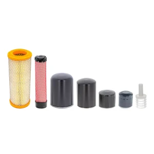 Filterset compleet John Deere 3036E: luchtfilters, hydrauliekfilter, bakfilter, brandstoffilter, oliefilter en voorfilter