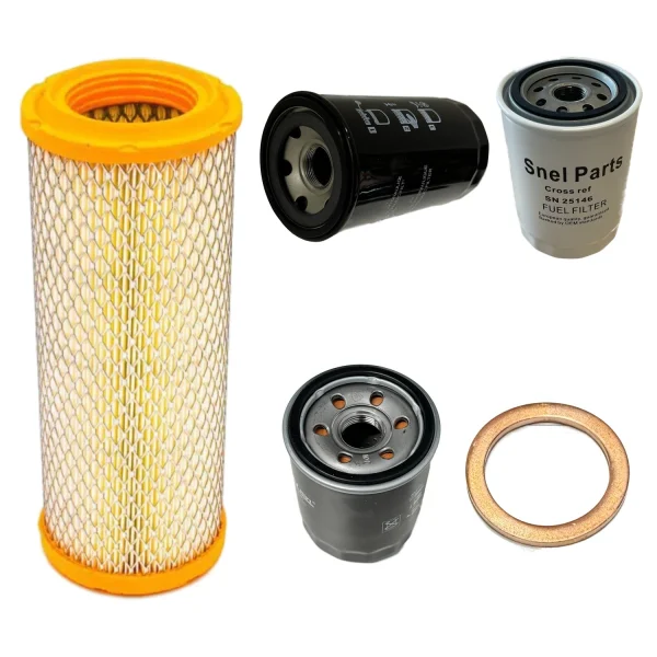 Set filtri Massey Ferguson MF6028 | Mitsubishi S3L2 | filtro aria, olio, carburante e idraulico