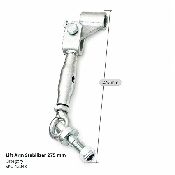 Stabilisateur de bras de relevage | 275 mm | Iseki | Kubota | Yanmar | Shibaura | Hinomoto