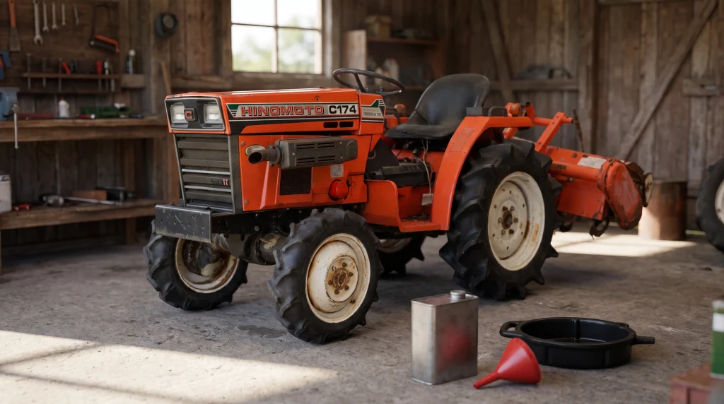 Hinomoto C142 and C144 engine oil and fluids: which oil and how much?