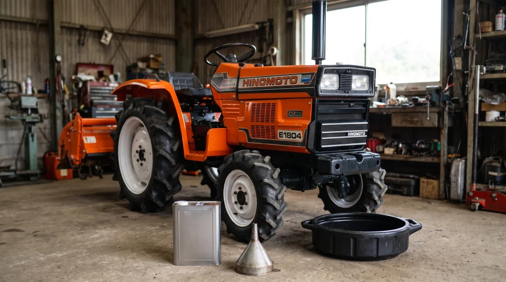 Hinomoto E1802 and E1804 engine oil and fluids: which oil and how much?